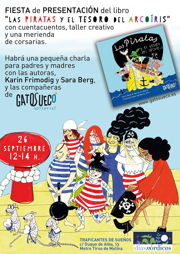 Fiesta de presentación del libro Las piratas y el tesoro del arcoíris