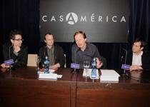 Patricio Pron, Peter Adolphsen, Kjartan Fl�gstad, Fernando Varela. Foto: Casa de Am�rica