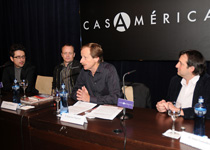Patricio Pron, Peter Adolphsen, Kjartan Fl�gstad, Fernando Varela. Foto: Casa de Am�rica