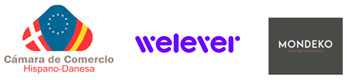 Logos Cámara Hispano Danesa, Welever y MONDEKO